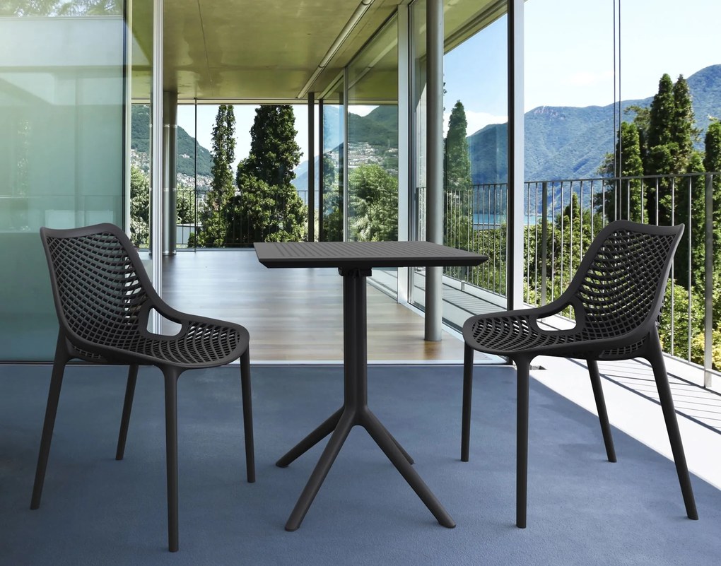 Skladací stôl Sky square - čierna