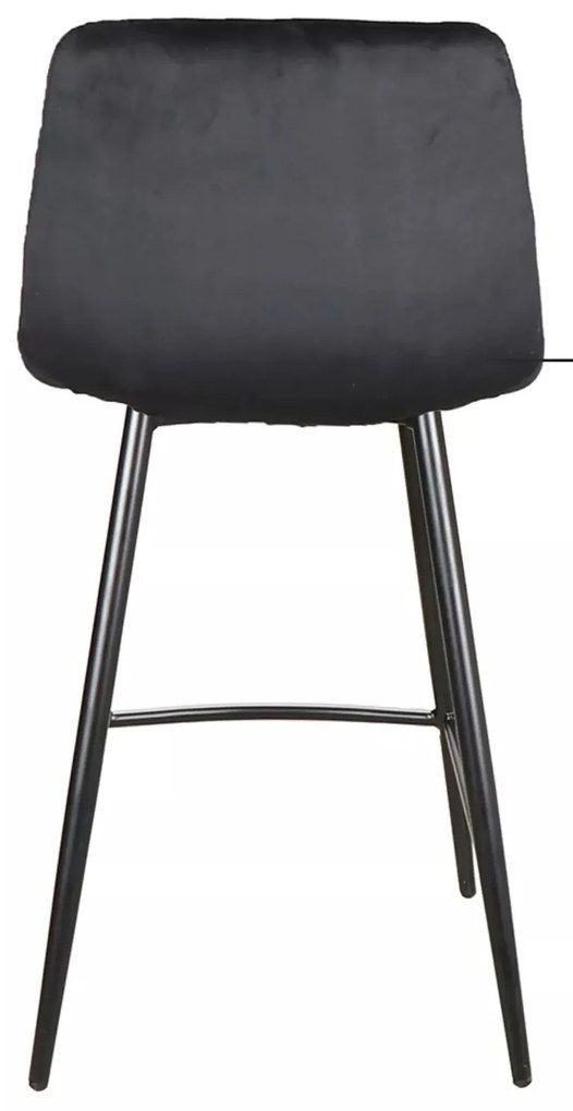 Barová židle Chico Velvet 87 cm černá