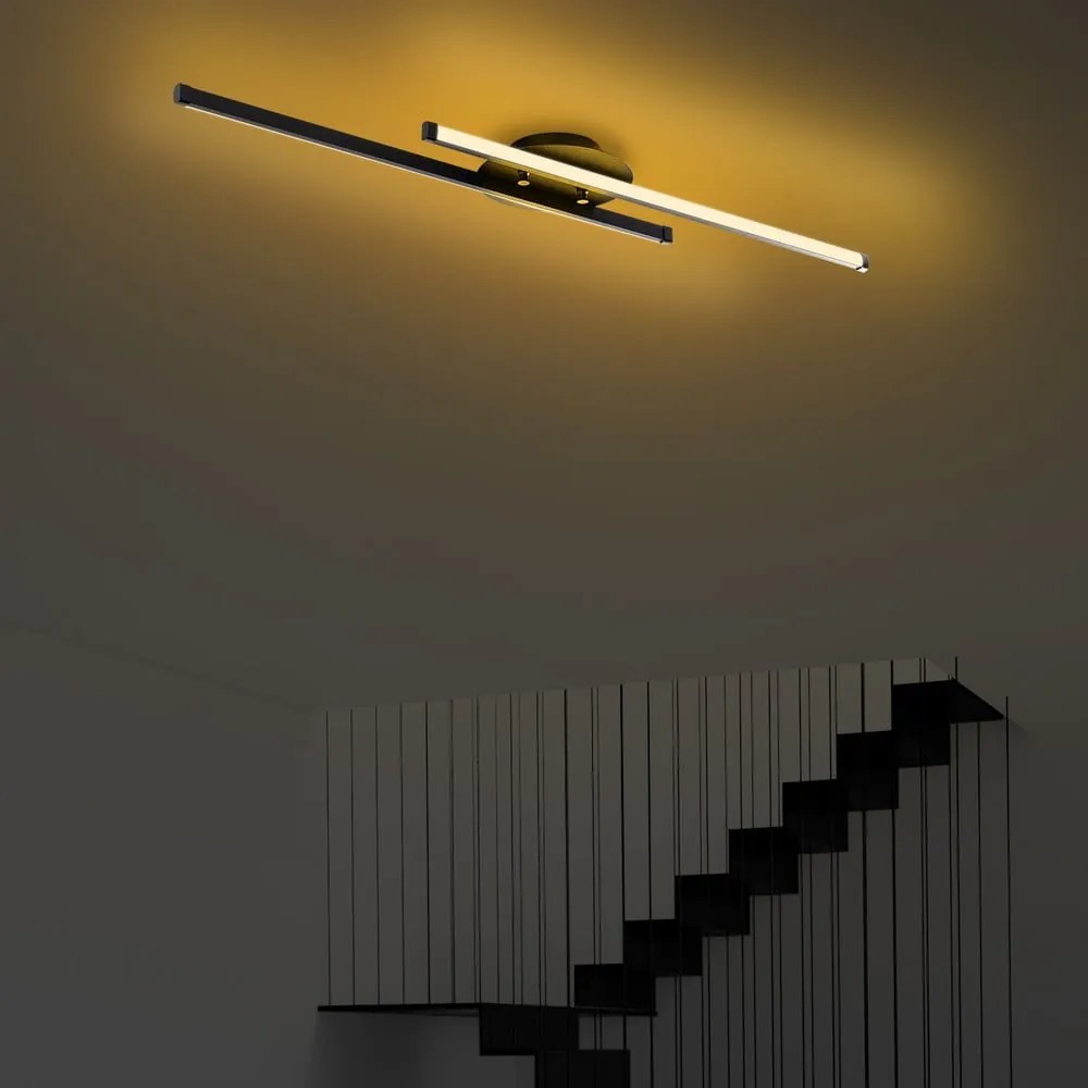 Čierne LED stropné svietidlo 10x86 cm Umut – Opviq lights