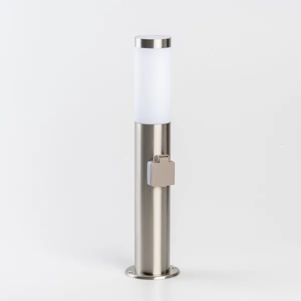 BRILAGI - LED vonkajšie svietidlo so zásuvkou ELIA 1xE27/7W/230V 4000K IP44 50 cm chróm