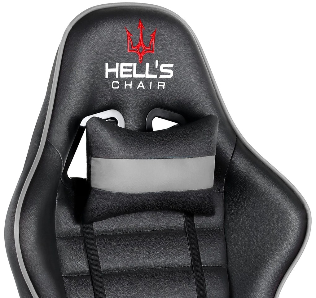 Hells Herné kreslo Hell's Chair HC-1003 Plus Grey