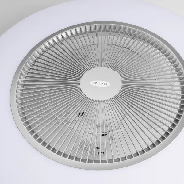 Brilagi - LED Stmievateľné svietidlo s ventilátorom AURA LED/38W/230V strieborná +DO