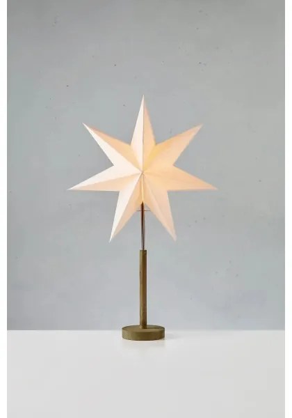 Markslöjd 706214- Vianočná dekorácia. SPERANZA 1xE14/6W/230V priemer 45 cm borovica/krémová.