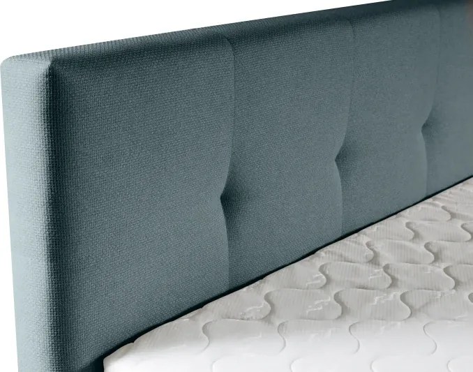 Kontinentálna boxspring posteľ AMBER, 200x180, tyrkysová (barell 72)