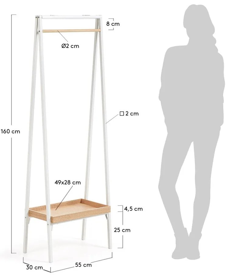 Vešiak Kave Home Belgrad Bow