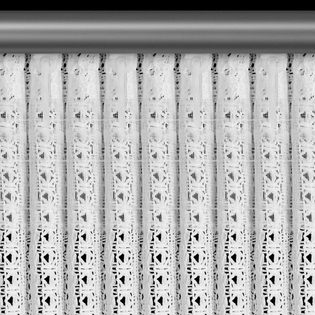 ZÁCLONA NA PÁSKE PATRICIA 140X270 CM BIELA