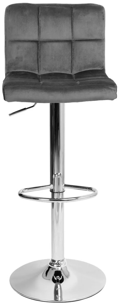 Barová stolička ARAKO chróm sivá