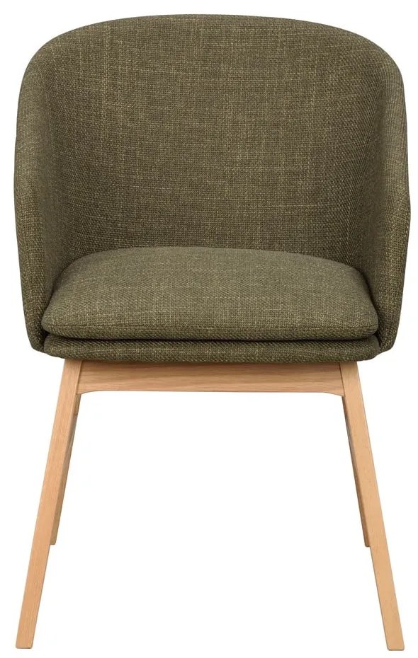 Zelené čalúnené jedálenské kreslá v súprave 2 ks Windham – Rowico