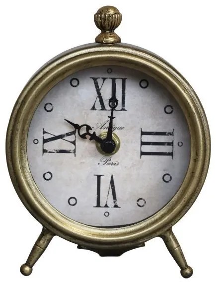Mosadzné antik stolné hodiny Antique Paris - 11 * 5 * 14 cm / 1 * AA