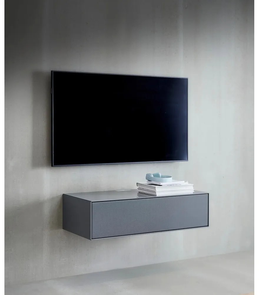 Sivý TV stolík 91x24 cm Edge by Hammel - Hammel Furniture