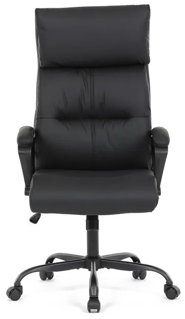 Autronic BONTEC Kancelárske kreslo, hojdací mechanizmus, čierna ekokoža, KA-Y346 BK Farba: Modrá