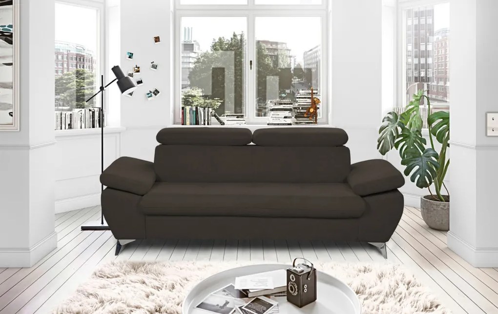 Trojsedák Gisele, tmavo hnedá espresso látka