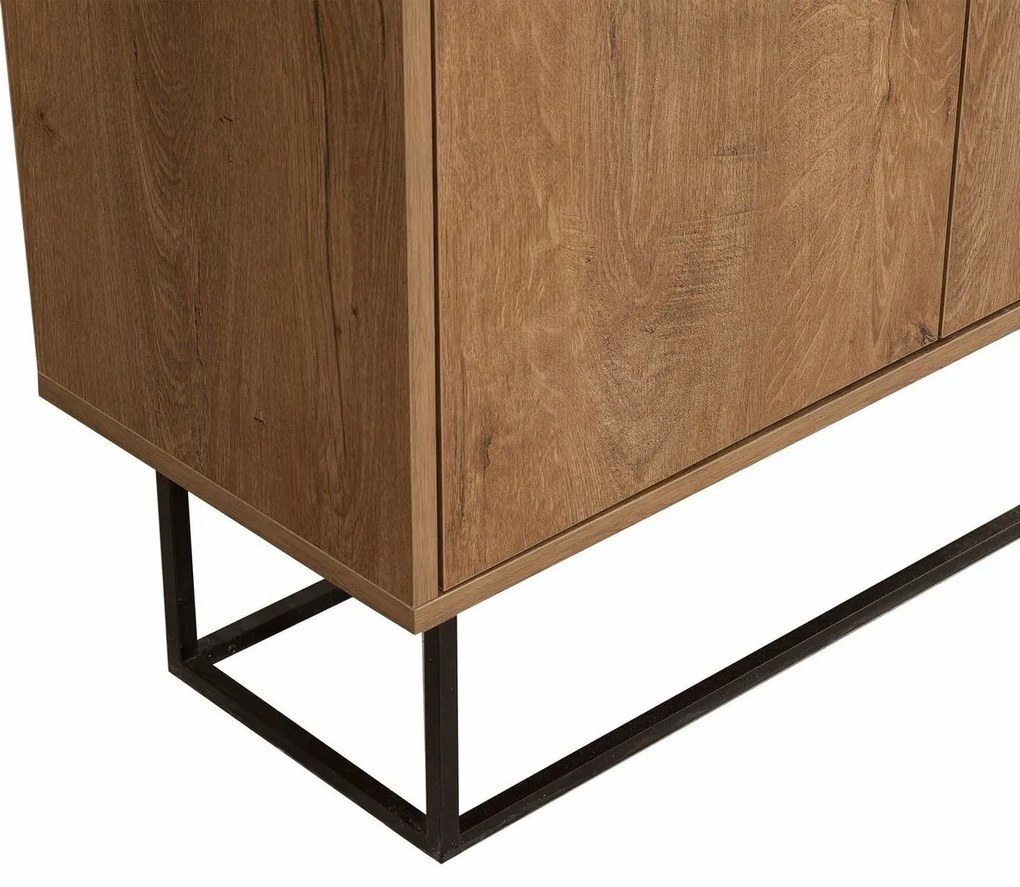 Skrinka Zuri Walnut and Black