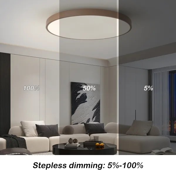 Brilagi-LED Stmievateľné svietidlo POOL SMART LED/100W/230V 80 cm Wi-Fi Tuya + diaľkový ovládač hnedé