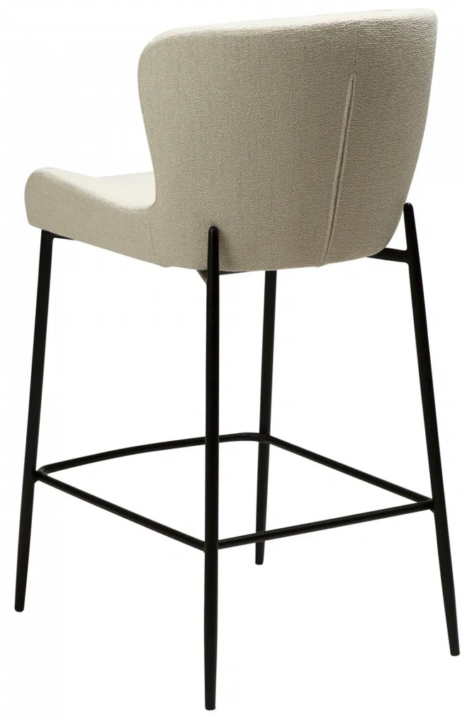 GLAM ČALÚNENÁ BAROVÁ STOLIČKA beige/black