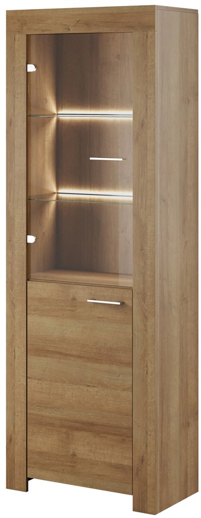Vitrína Sky II 70 cm dub Riviéra