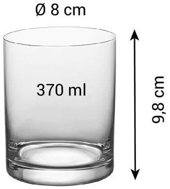 Tescoma Sada pohárov na short drink CHARLIE, 6 ks, 370 ml