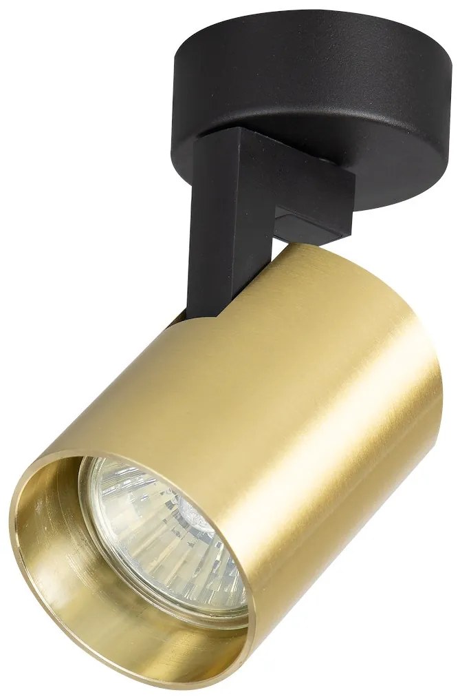 Bodové svietidlo Volf, 1x zlaté kovové tienidlo, b