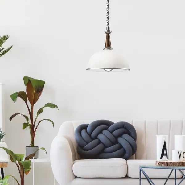 Sťahovací luster CHIARA 1xE27/60W/230V strieborná/buk