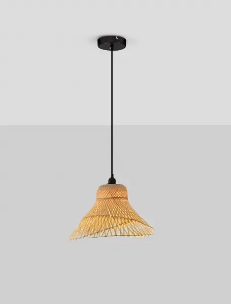 LED čierny dizajnový luster Aura