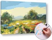 Maľovanie podľa čísel POĽNÁ CESTA  – vysoká náročnosť