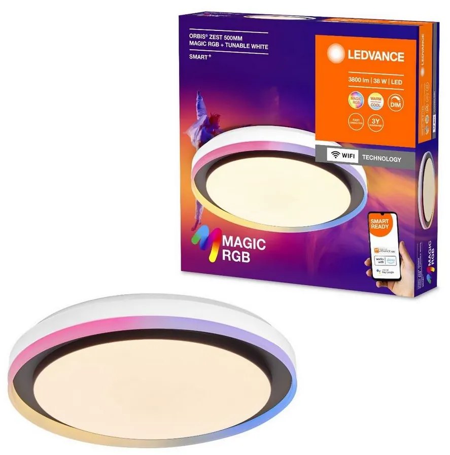 Ledvance - LED RGBW Stmievateľné stropné svietidlo SMART+ MAGIC LED/38W/230V Wi-Fi