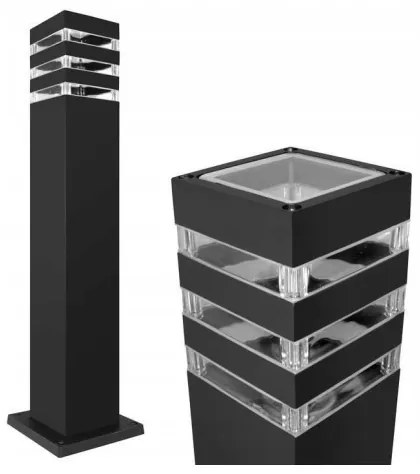 Vonkajšia lampa TEKSAS 1xE27/12W/230V IP44 44 cm antracit