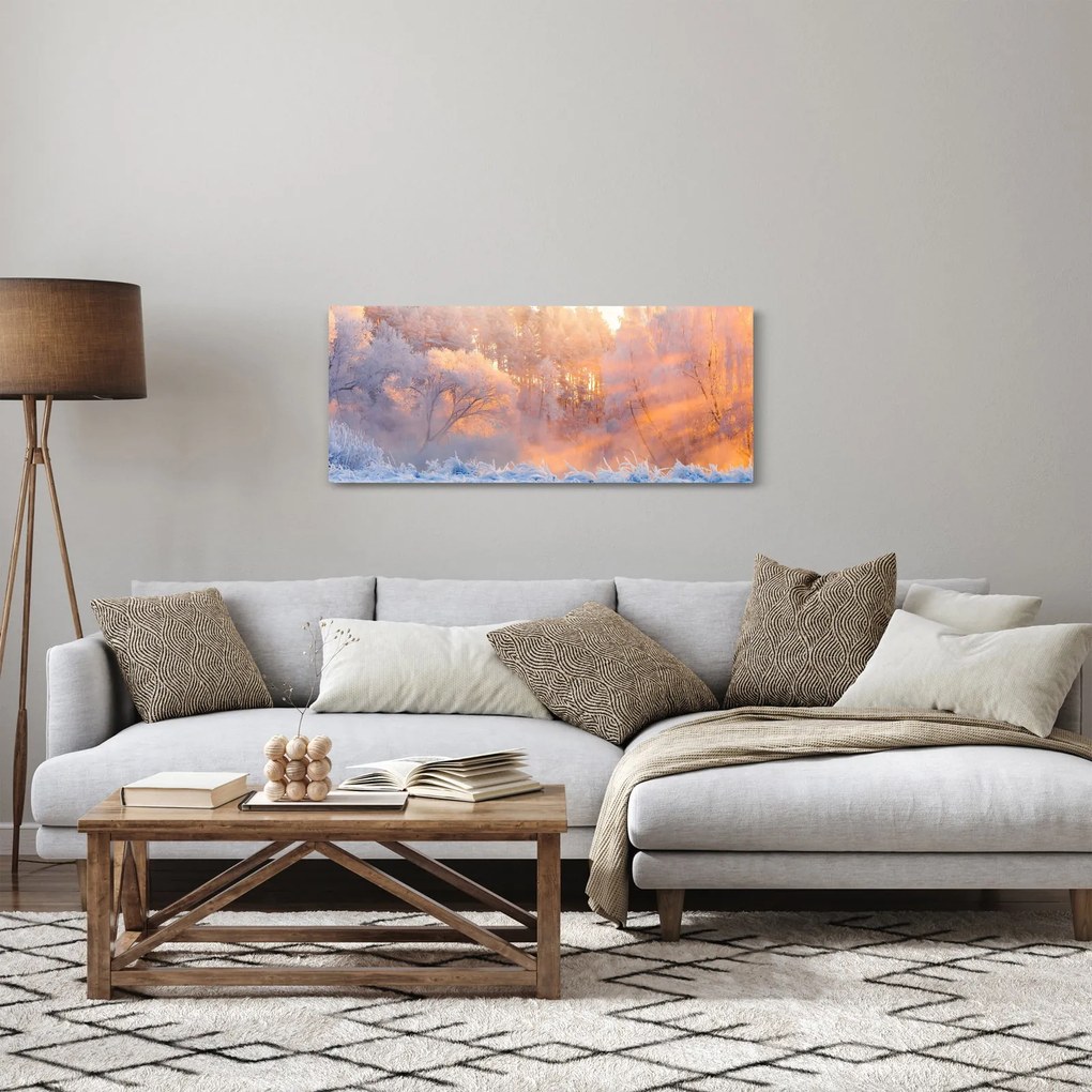 Obraz - Mrazivé svitanie (120x50 cm)