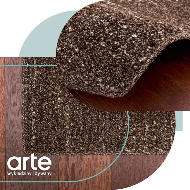 Koberec Sari T006A tmavohnedý