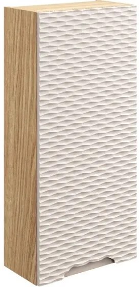 Koupelnová sestava Ocean Cloud se skříňkami a umyvadlem 120 cm béžová/dub olejovaný