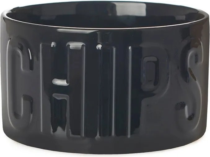 Čierna keramická servírovacia miska 1 l Chips – Balvi