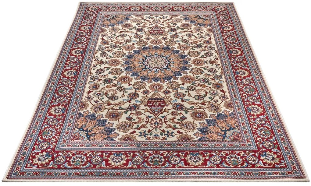 Hanse Home Collection koberce Kusový koberec Flair 105714 Cream Red – na von aj na doma - 80x165 cm