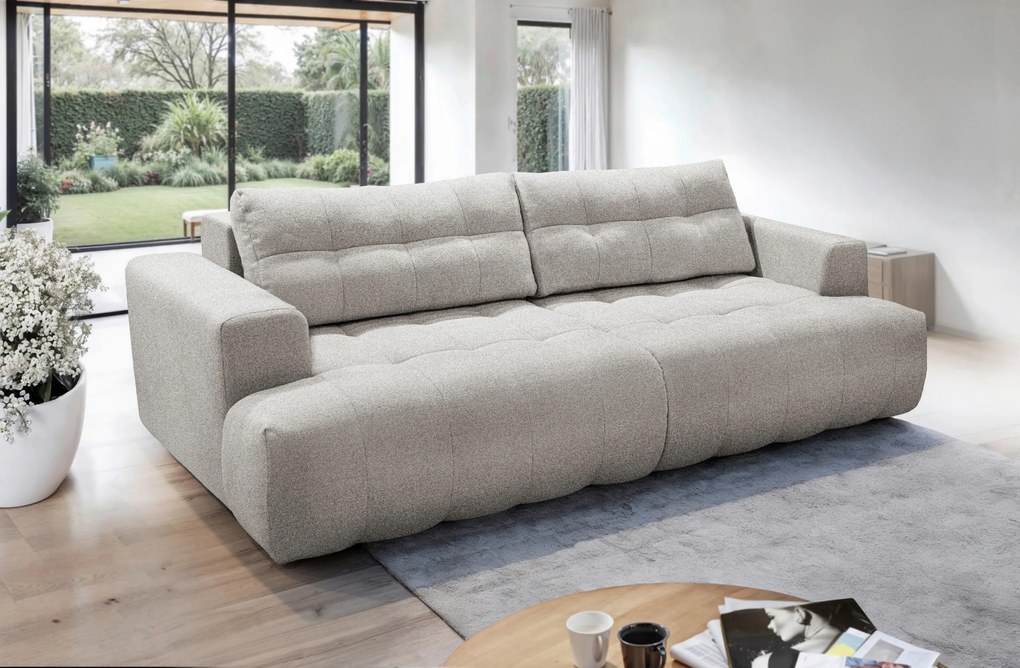 XXXLutz VEĽKÁ POHOVKA, plast, textil, kompozitné drevo, prírodná farba MID.YOU - Sedačky - 000694010202