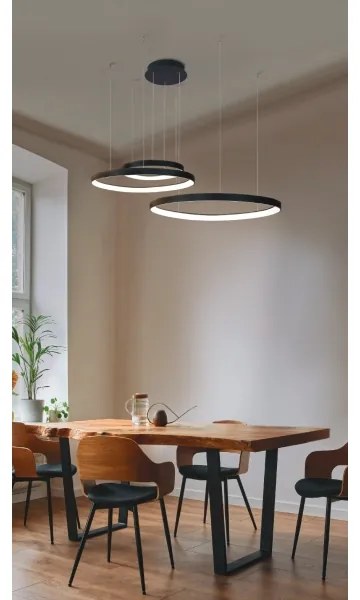 Azzardo AZ5027 - LED Luster na lanku AMANDA LED/150W/230V čierna