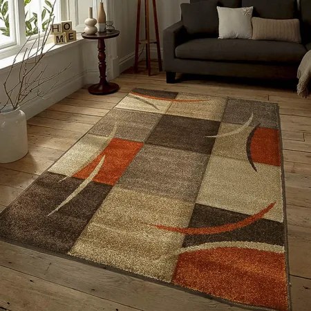 Koberce Breno Kusový koberec PORTLAND 3064/AY3J, hnedá, viacfarebná,80 x 140 cm