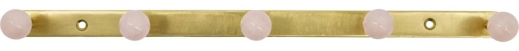 House Doctor Kovový vešiak Ball Pink 35 cm