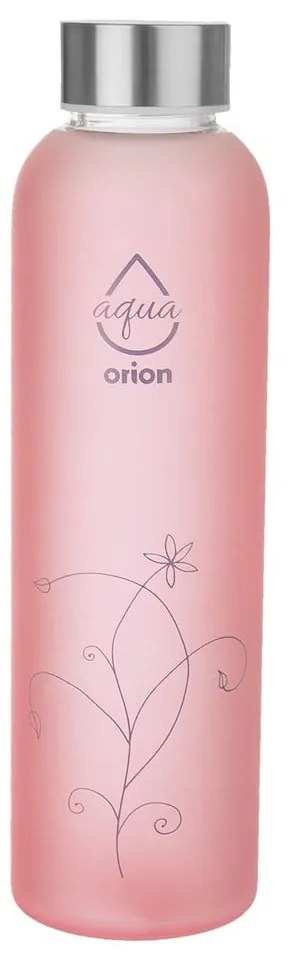 Ružová sklenená fľaša 600 ml Adela – Orion