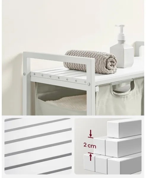 Kôš na prádlo REX biely