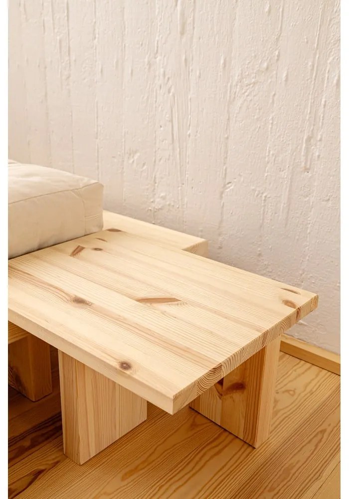 Hnedý nočný stolík z borovicového dreva Japan – Karup Design