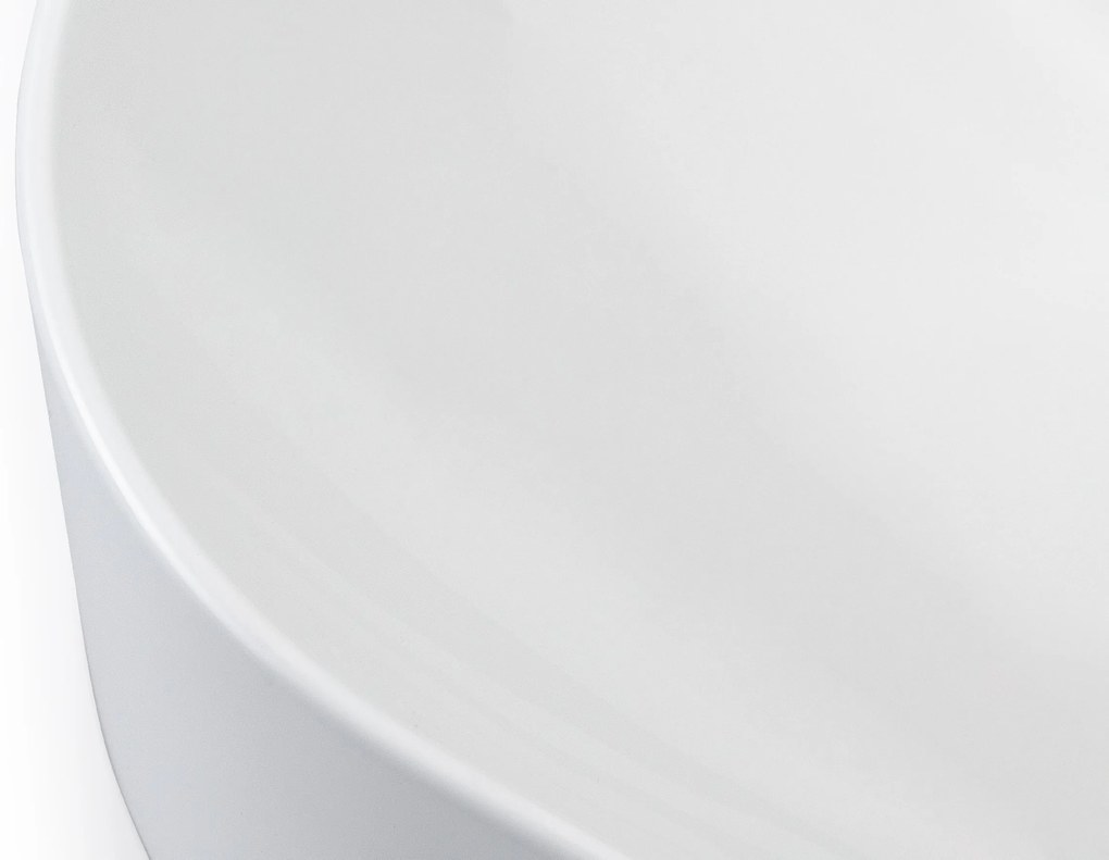 Cerano Lukas, umývadlo na dosku z liateho mramoru 60x40x15 cm, biela, CER-CER-395766