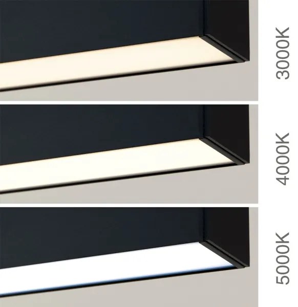 Orion - LED stropné/závesné svietidlo 2v1 PALKKI LED/38W/230V 3000/4000/5000K čierne