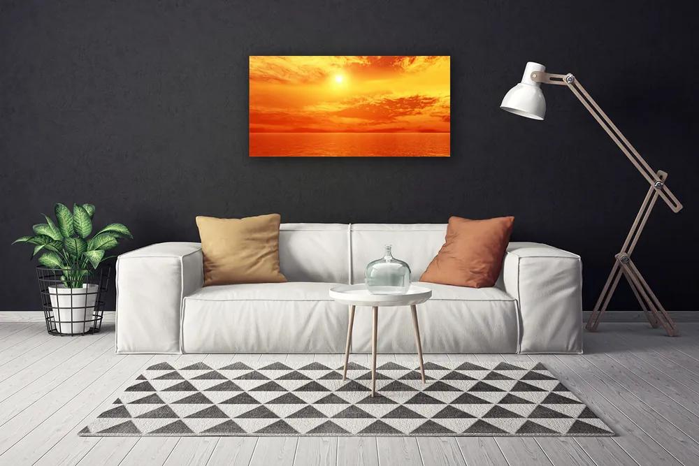 Obraz Canvas Slnko more príroda 120x60 cm