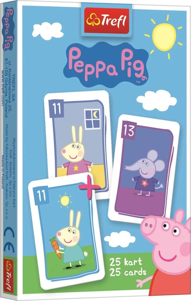 TREFL Čierny Peter Prasiatko Peppa Pig 9x6 cm