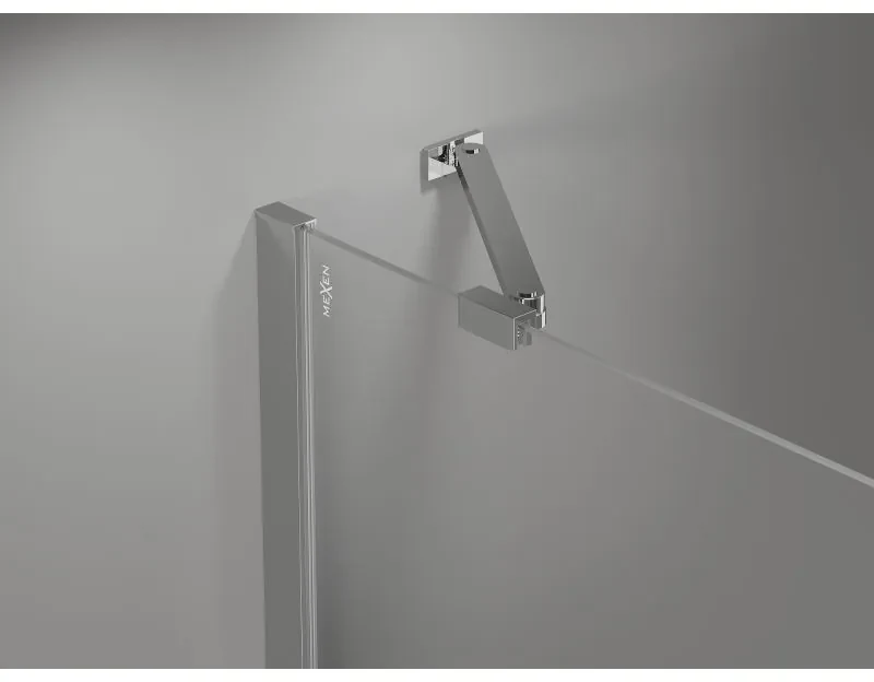 Mexen, Mexen Mist Duo výklopný sprchový kút 100 x 70 cm, priehľadný, chróm - 8A4-100-070-01-00