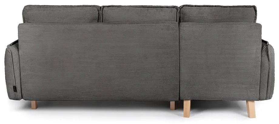 Variabilná sivá menčestrová rozkladacia rohová pohovka Tori – Bonami Selection