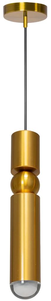 Toolight - Závesná kovová stropná lampa 1xG9 45W APP470-1CP, zlatá, OSW-00904