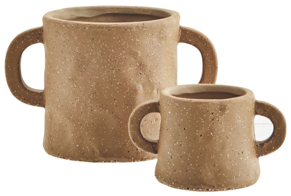 MADAM STOLTZ Kameninový obal na kvetináč Sandstone 11 cm