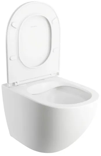 OMNIRES OTTAWAMWBM - Závesné WC s SoftClose sedátkom OTTAWA keramika/matná biela
