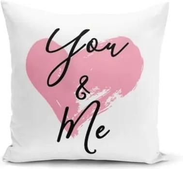 Obliečka na vankúš Minimalist Cushion Covers You & Me Heart, 45 × 45 cm