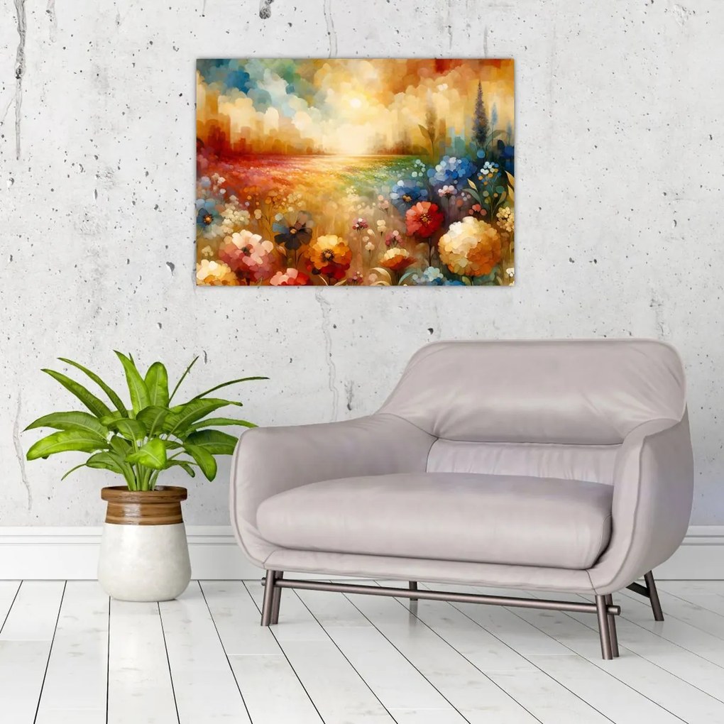 Obraz - Pestrofarebná lúka (70x50 cm)